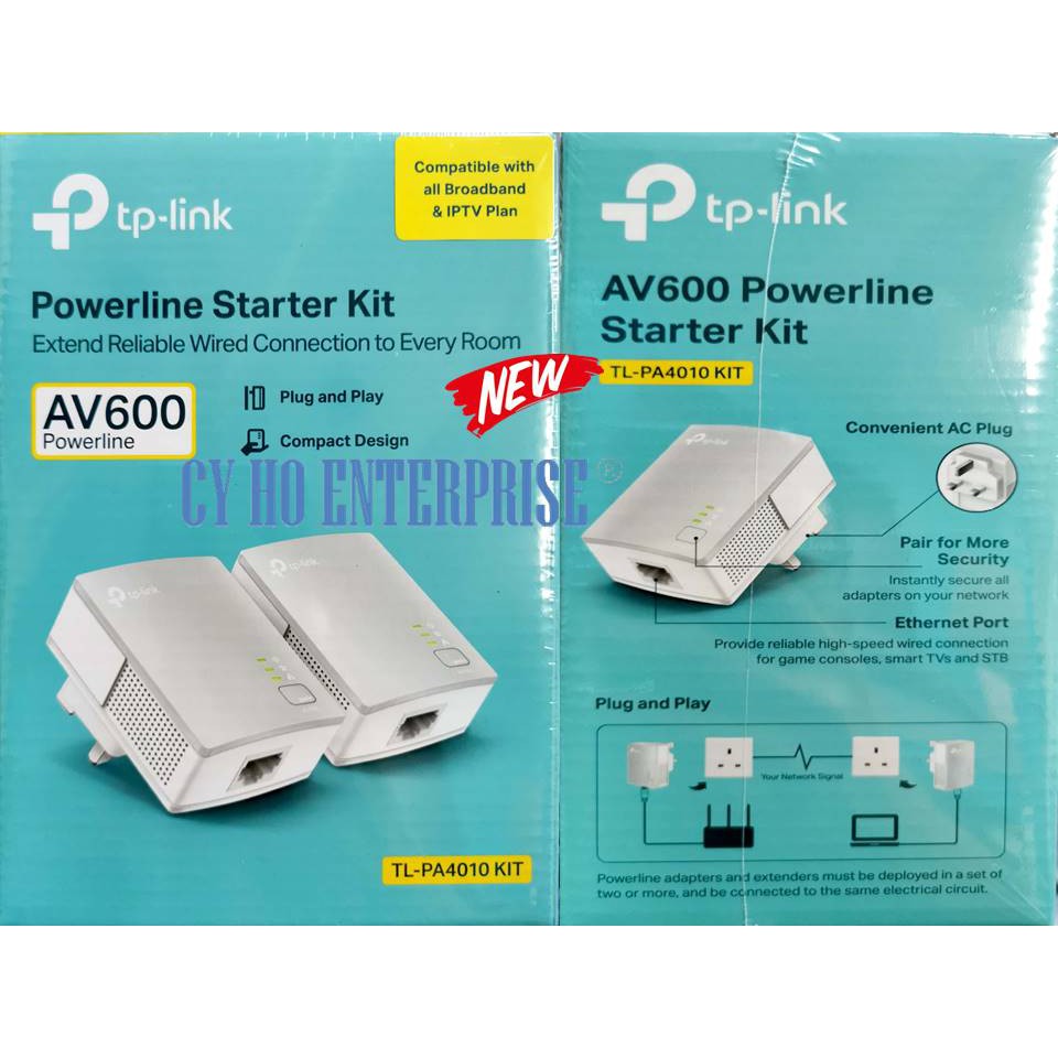 TP-Link AV600 Powerline Starter Kit - Techlonics Retail