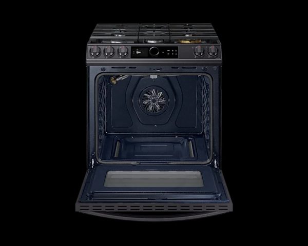 ca gas range with true convction and air fry nx60t8711 nx60t8711sg aa frontopenblack 236006963 11zon