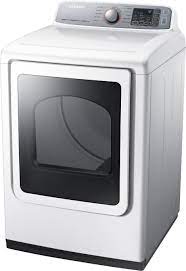 Samsung Electric Dryer in White - 7.4 Cu. Ft - Techlonics
