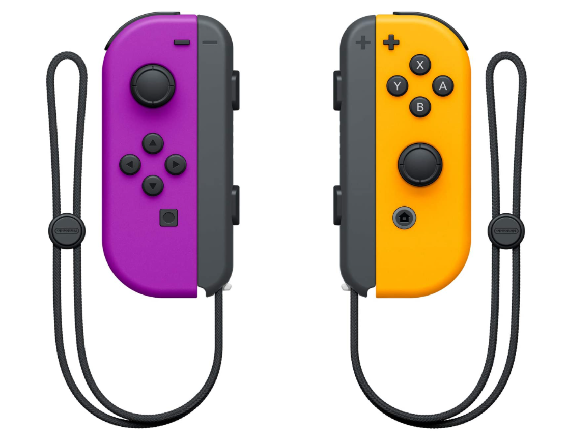 nintendo switch purple and orange