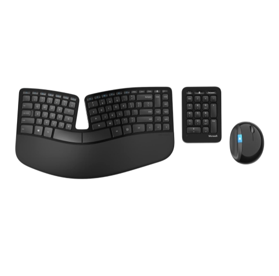 Ergonomic Wireless Keyboard and Mouse
