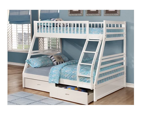 Single/Double Bunk Bed White